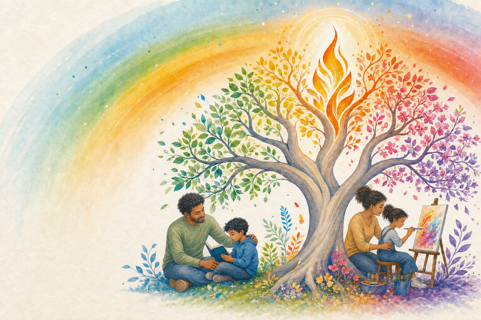 The Wonderland tree of life: a family holding space for each child — learning, creativity and transformation